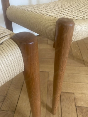 Esszimmerstühle aus Teak von Niels Möller, Modell 77 Bild 6