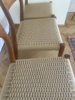 Esszimmerstühle aus Teak von Niels Möller, Modell 77 Bild 4