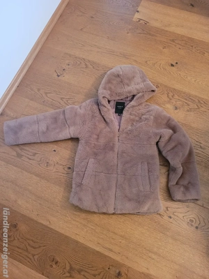 Warme Teddy- Plüschjacke