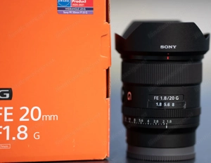 Sony FE 20 mm F1.8 G Weitwinkel - Objektiv, neuwertig, originalverpackt Bild 2