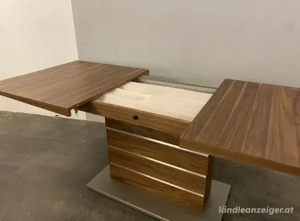 Niehoff Säulentisch Wildnussbaum 160 (205) cm UVP 1098 -2780 Bild 4 Niehoff Säulentisch Wildnussbaum 160 (205) cm UVP 1098 -2780 Bild 4