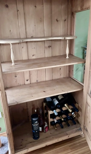 Antike Vitrine Holz  Bild 2