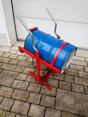 60 l Ölfass mit mobiler Halterung Bild 2