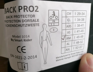Reiten Rückenprotektor Rückenschutzweste ProtectoSoft inkl. Beutel Bild 4 Reiten Rückenprotektor Rückenschutzweste ProtectoSoft inkl. Beutel Bild 4