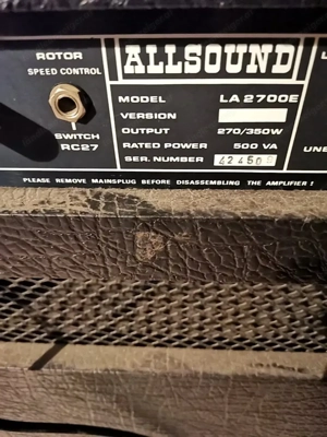 Retro Verstärker von Allsound Leslie Bild 3