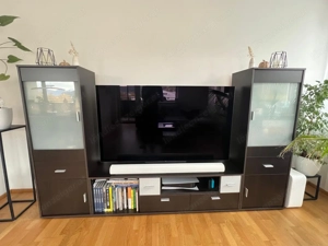 Wohnwand dunkelbraun