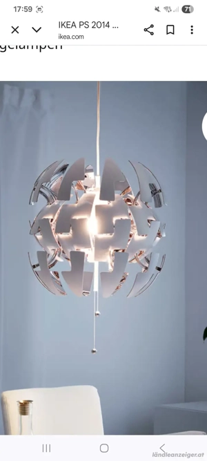 ikea hängeleuchte , 35cm Durchmesser  Bild 4