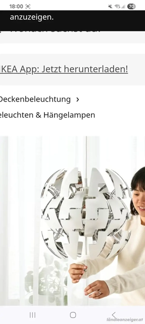 ikea hängeleuchte , 35cm Durchmesser  Bild 5