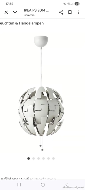 ikea hängeleuchte , 35cm Durchmesser 
