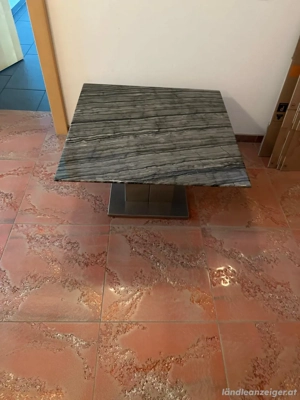 Unikat: Couchtisch mit Marmorplatte Bild 2