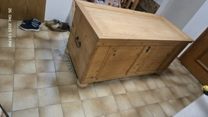 Truhe Holzkiste Antik Bild 2