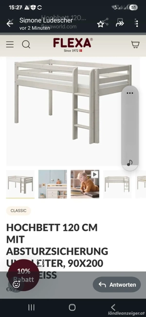 Hochbett Kinderbett Bild 4