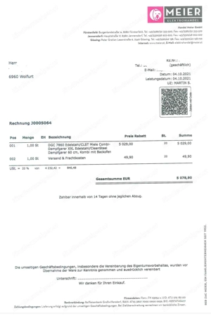 Miele Dampfbackofen DGC7860 Bild 6