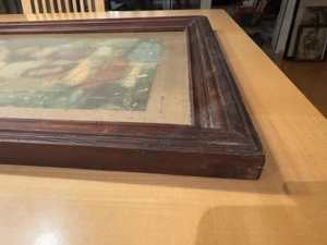 4 alte Bilderrahmen aus Holz Bild 2