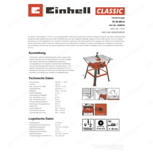 Tischsäge tischkreissäge einhell Bild 2