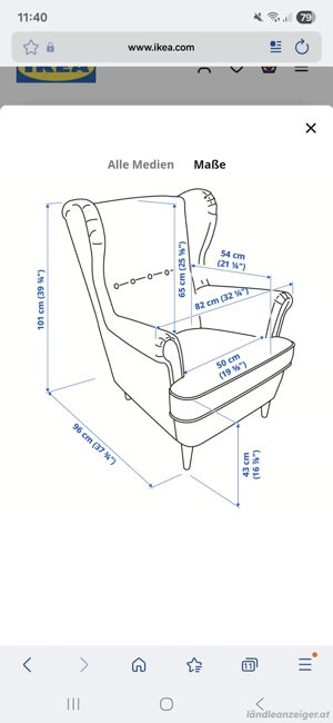 Sessel IKEA Strandmon Bild 2