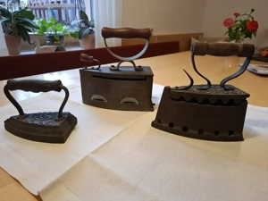 3 alte Bügeleisen  Bild 2