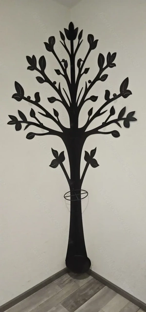 Sehr schöne Wandgarderobe in Schwarz aus Metall   wie neu! Bild 4