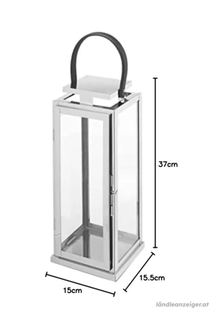 Laterne Edelstahl NEU in OVP Bild 2