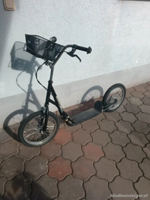 Scooter Erwachsene 16 Zoll schwarz
