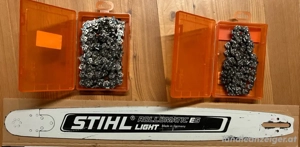 Stihl Führungsschiene   Schwert Rollomatic ES Light 63cm   + 3 Ketten + Schwertschutz