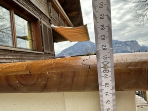 Massiver Holztisch mit Lade   ideal für Küche, Terrasse oder Werkstatt! Bild 2