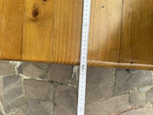 Massiver Holztisch mit Lade   ideal für Küche, Terrasse oder Werkstatt! Bild 4