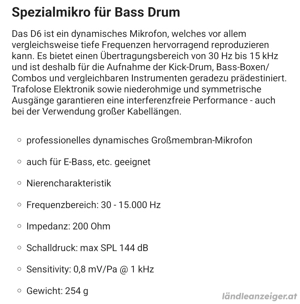 Audix D6 Mikrofon Bild 3