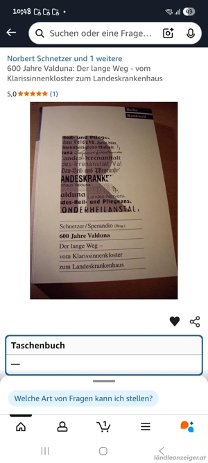 SUCHE Buch 600 Jahre Valduna