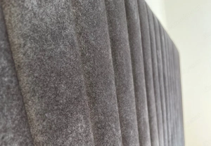 Doppelbett Boxspringbett Paris 180x200cm neuwertig Fa. BettCo Samt in Dunkelgrau Bild 3