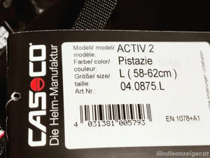 Fahrradhelm Türkis und weiß  58-62 cm Bild 2