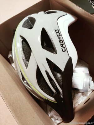 Fahrradhelm Türkis und weiß  58-62 cm Bild 4