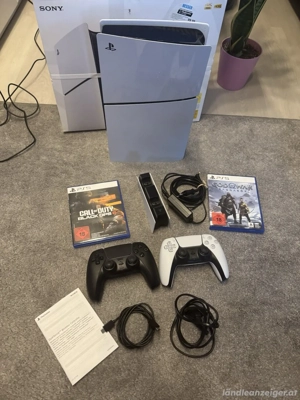SONY PlayStation 5 Slim 1 TB Disc Edition CFI-2016A + 2 Controller 2 Spiele