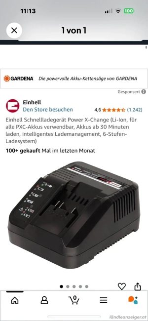 Einhell Schnellladegerät