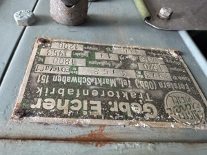 Eicher Traktor Baujahr 1953