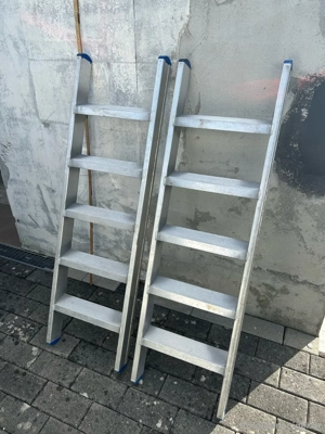 Aluleiter Anstellleiter 2x