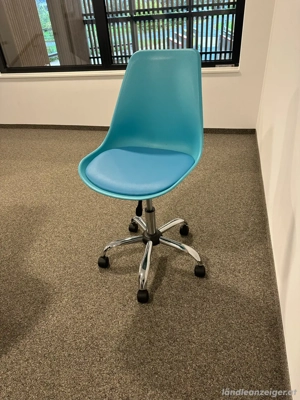 Moderner Schreibtischstuhl (Türkis Hellblau)