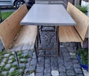 Gartentisch klappbar und Bänke