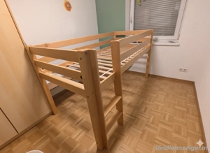 Massivholz Hochbett