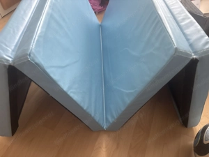 Turmatte ausklappbar in hellblau (yoga,etc.) Bild 3