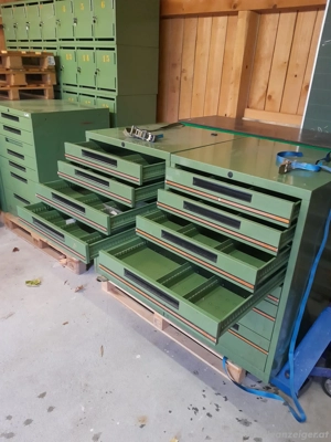 Stabiler Werkstattschrank Metallschrank Schubladenschrank 