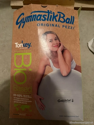 Gymnastikball Pezzi Original   BioBased, 75 cm (limegrün) Bild 3