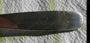 Versilbert & verzierte Kinder Gabel Marke BERNDORF "Bettina" Bild 3