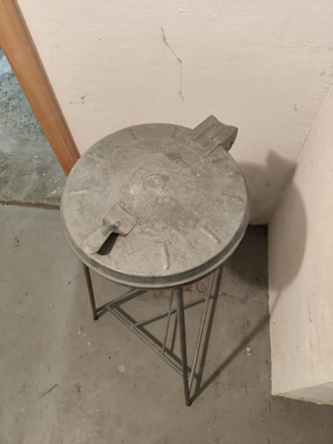 Müllsackständer Müllsackhalter Abfallsackständer aus Stahl 3-Bein Bild 4