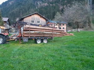 Forstanhänger mit Hiab 560Z Kran  Bild 2