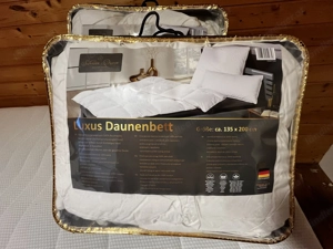 Luxus Daunenbett 135x200 neu, waschbar, allergikergeeignet