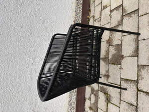 Wunderschöne schwarze Gartensessel - modernes 8er-Set, wie neu! Bild 3