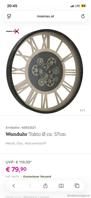 Momax Wanduhr Bild 2