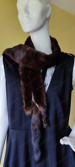 Eleganter klassische Vintage Pelzschal neu nie getragen Bild 4