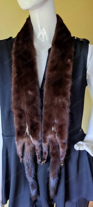 Eleganter klassische Vintage Pelzschal neu nie getragen Bild 2